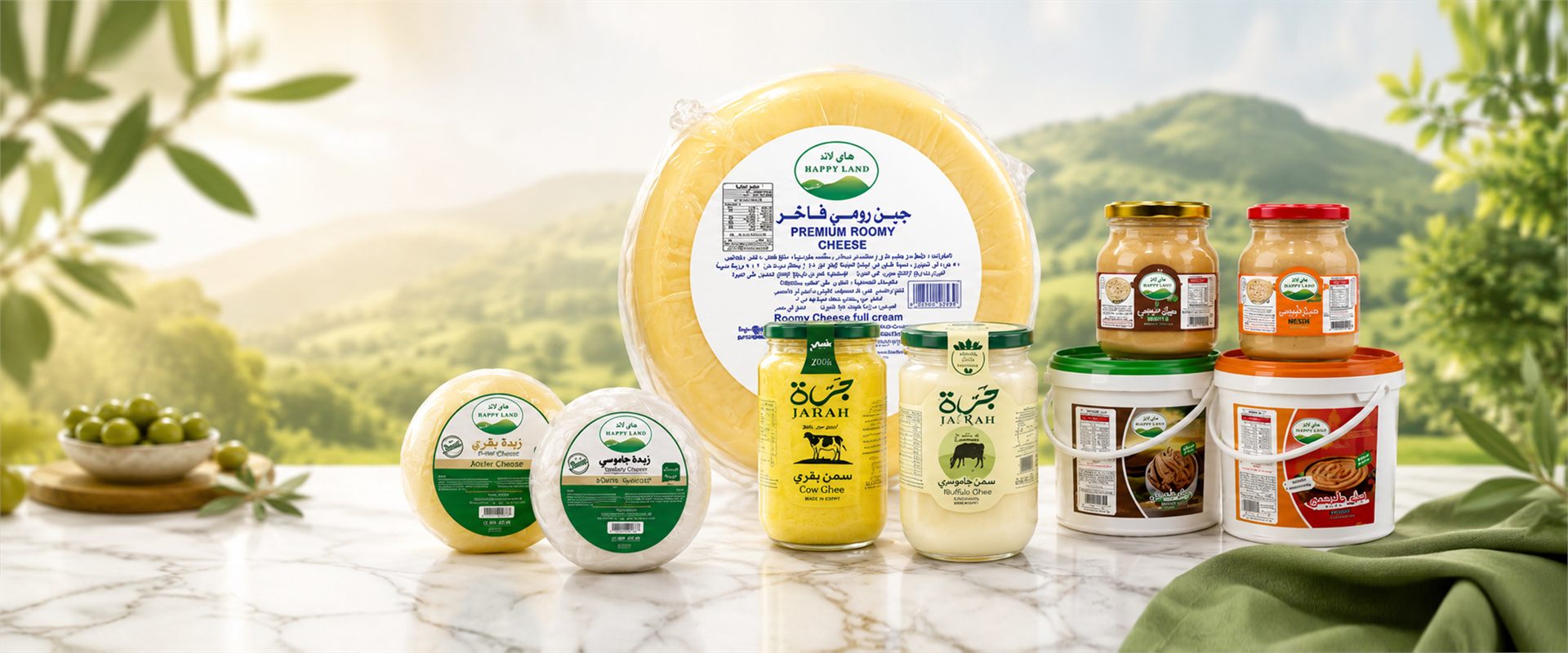 Happy Land dairy product range